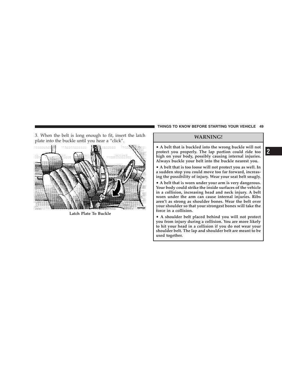 Chrysler 2007 Town and Country User Manual | Page 49 / 504