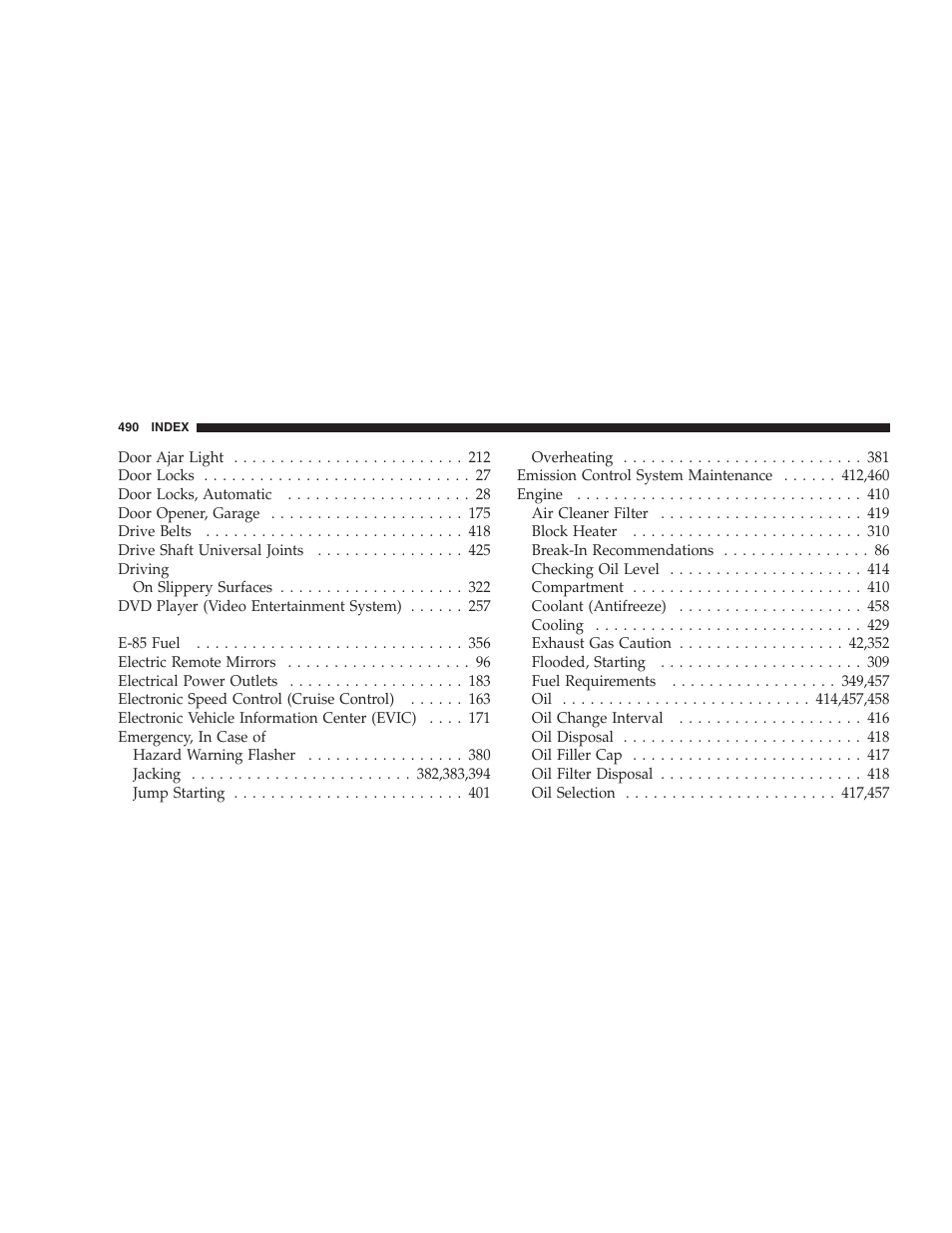 Chrysler 2007 Town and Country User Manual | Page 490 / 504