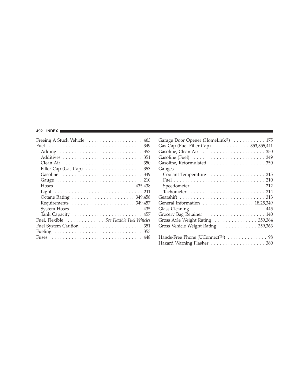 Chrysler 2007 Town and Country User Manual | Page 492 / 504