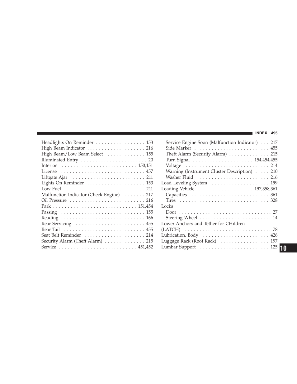 Chrysler 2007 Town and Country User Manual | Page 495 / 504