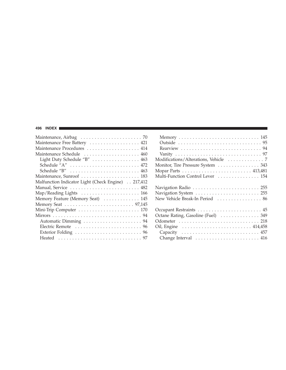 Chrysler 2007 Town and Country User Manual | Page 496 / 504