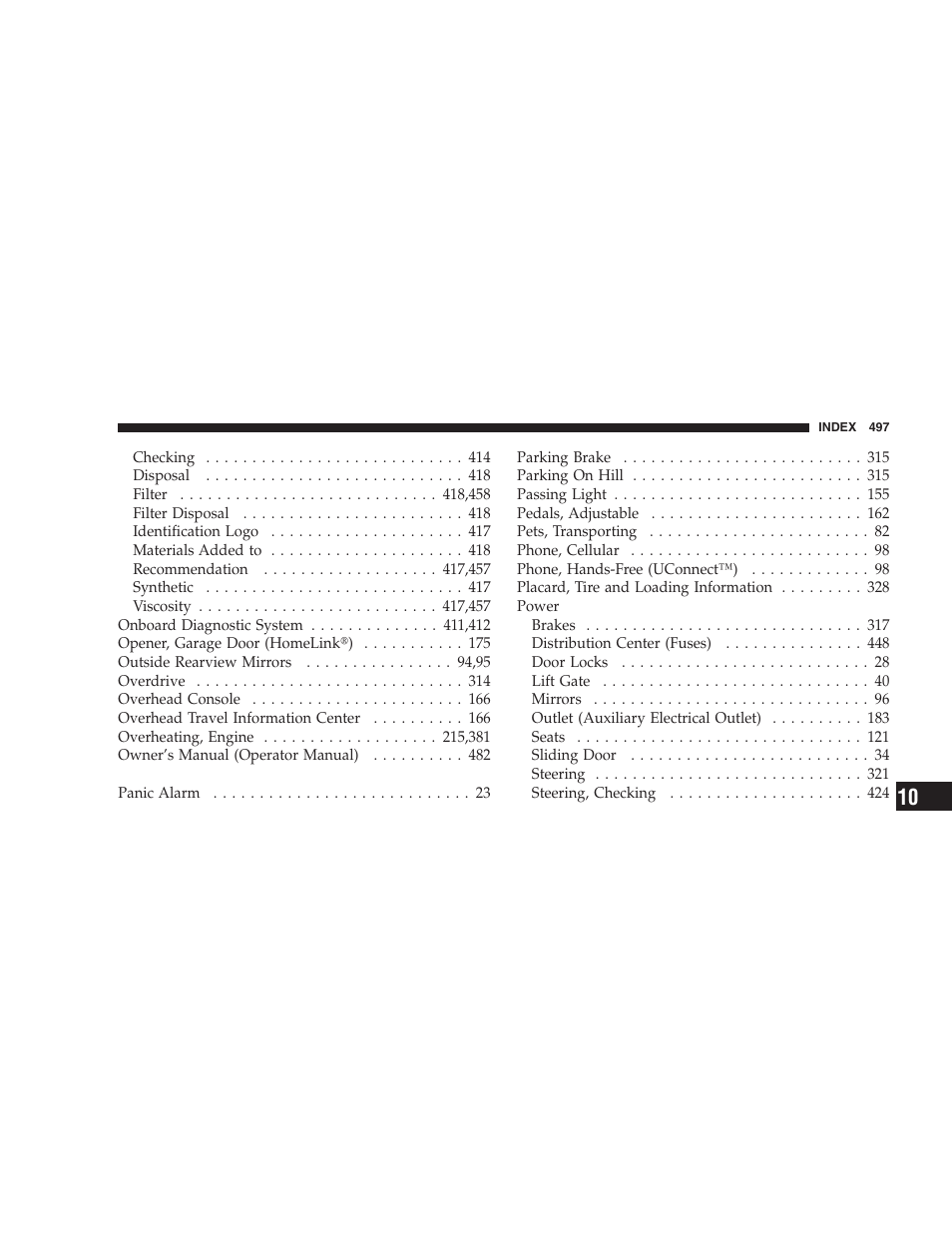 Chrysler 2007 Town and Country User Manual | Page 497 / 504