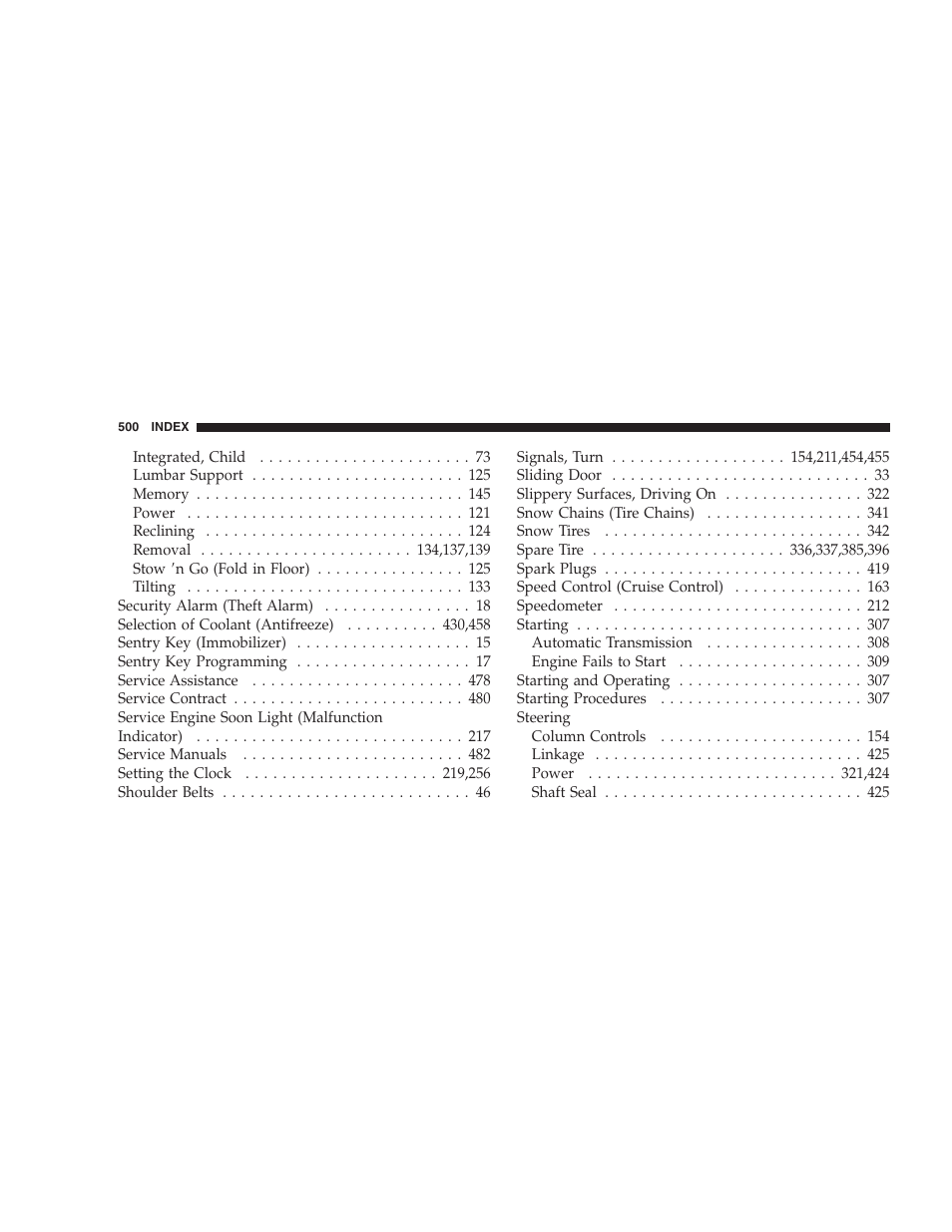 Chrysler 2007 Town and Country User Manual | Page 500 / 504