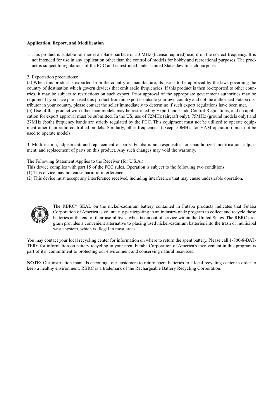 Futaba FX-40 User Manual | Page 5 / 129