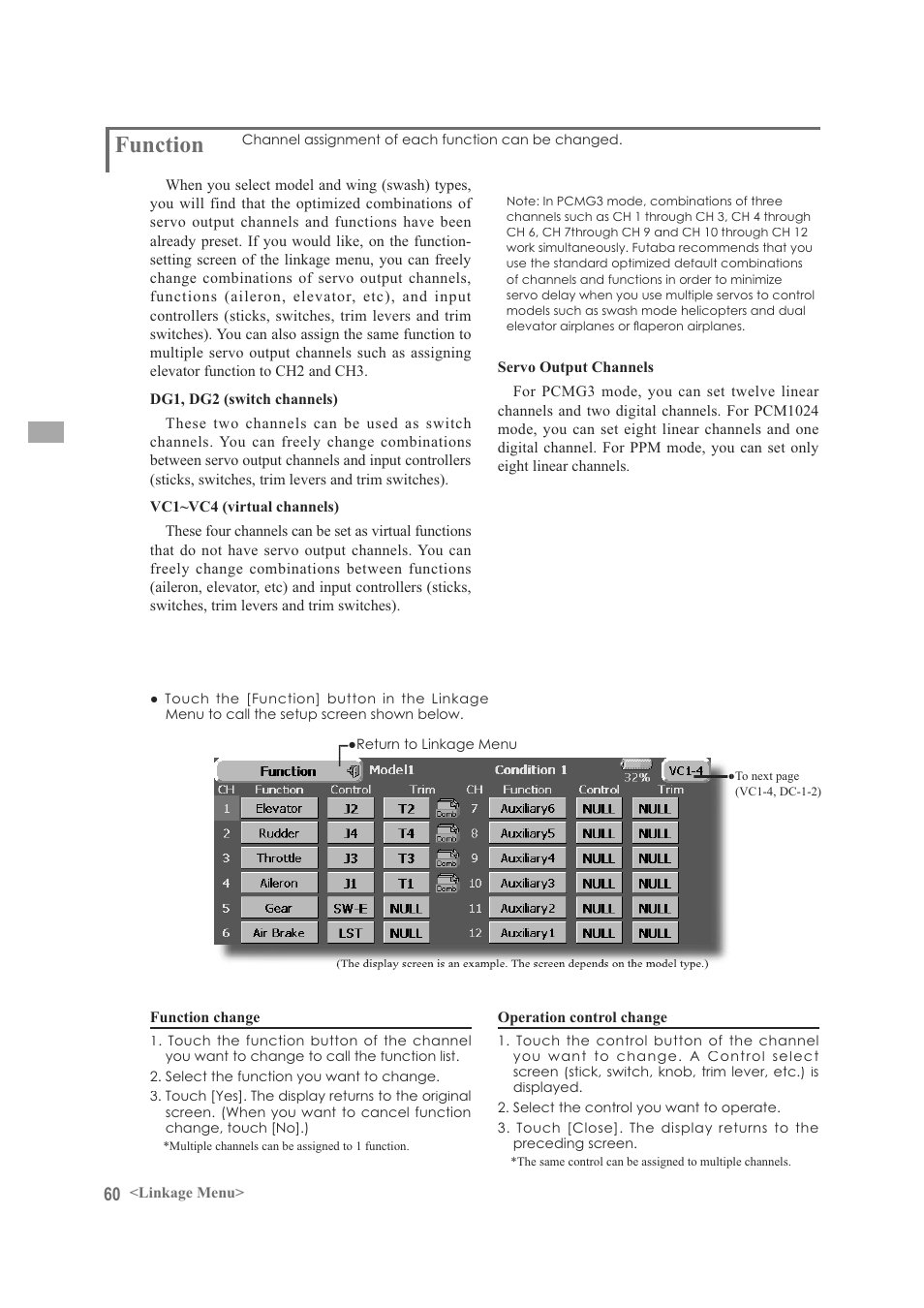 Function | Futaba FX-40 User Manual | Page 60 / 129