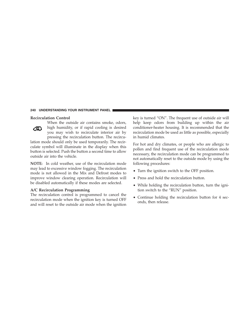 Chrysler 2005 Pacifica User Manual | Page 240 / 420