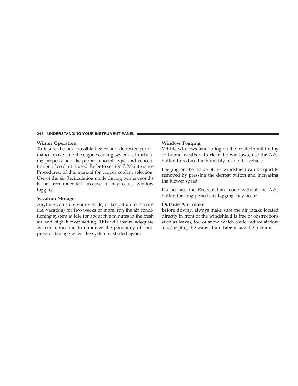 Chrysler 2005 Pacifica User Manual | Page 242 / 420
