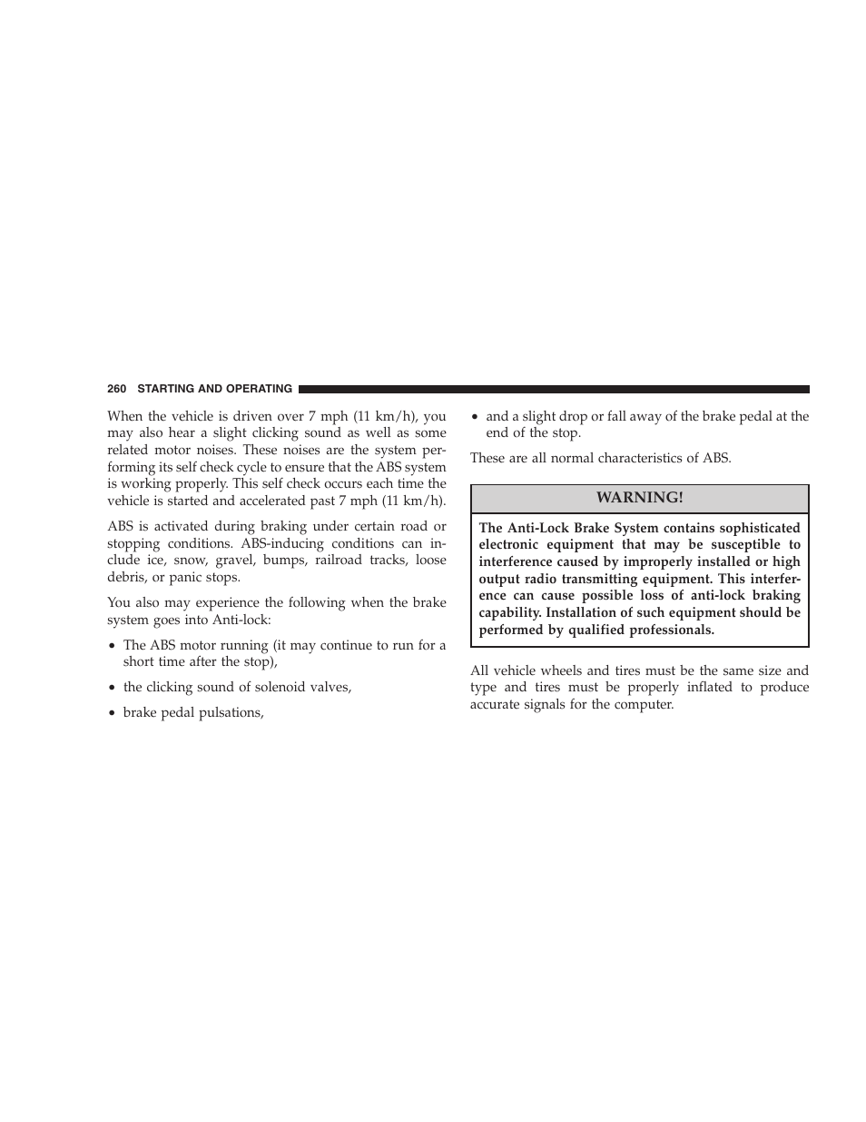 Chrysler 2005 Pacifica User Manual | Page 260 / 420