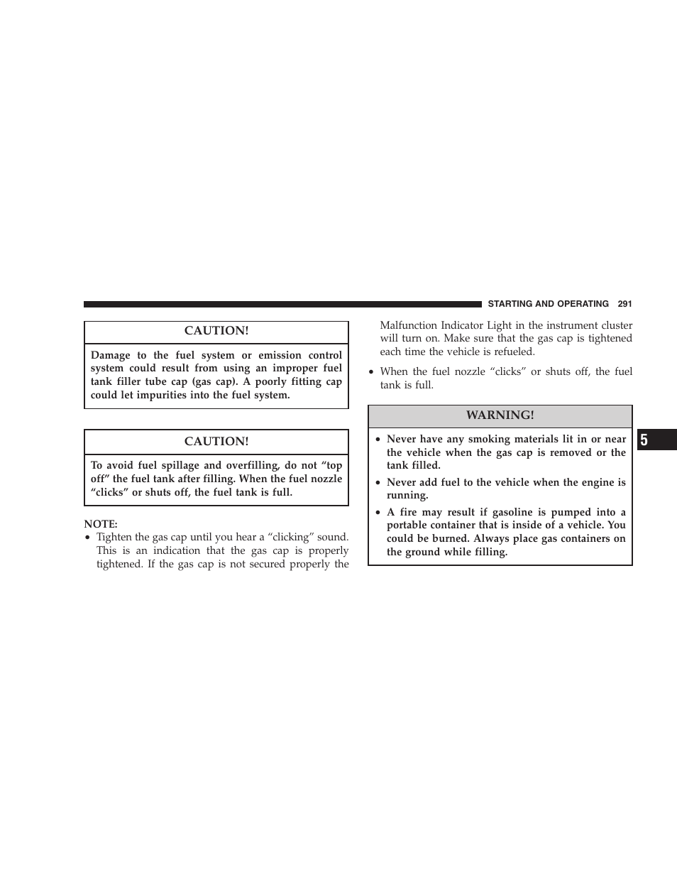 Chrysler 2005 Pacifica User Manual | Page 291 / 420