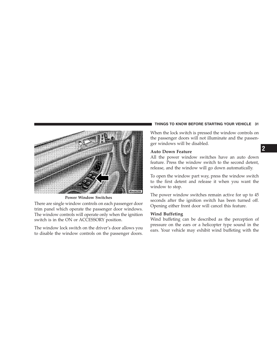 Chrysler 2005 Pacifica User Manual | Page 31 / 420