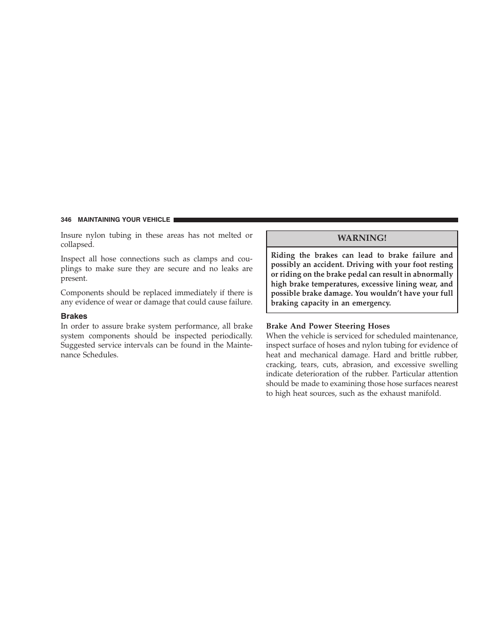 Brakes | Chrysler 2005 Pacifica User Manual | Page 346 / 420