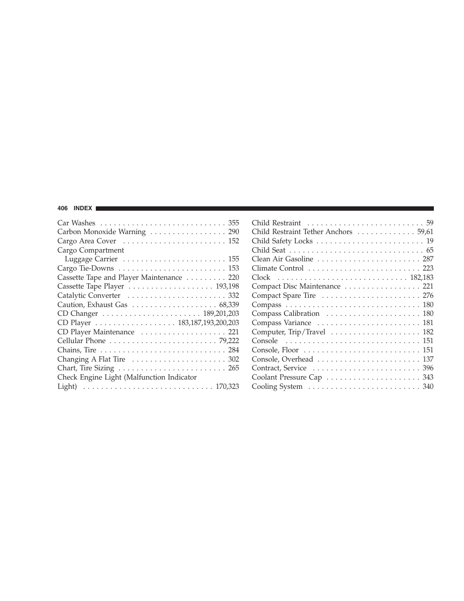 Chrysler 2005 Pacifica User Manual | Page 406 / 420