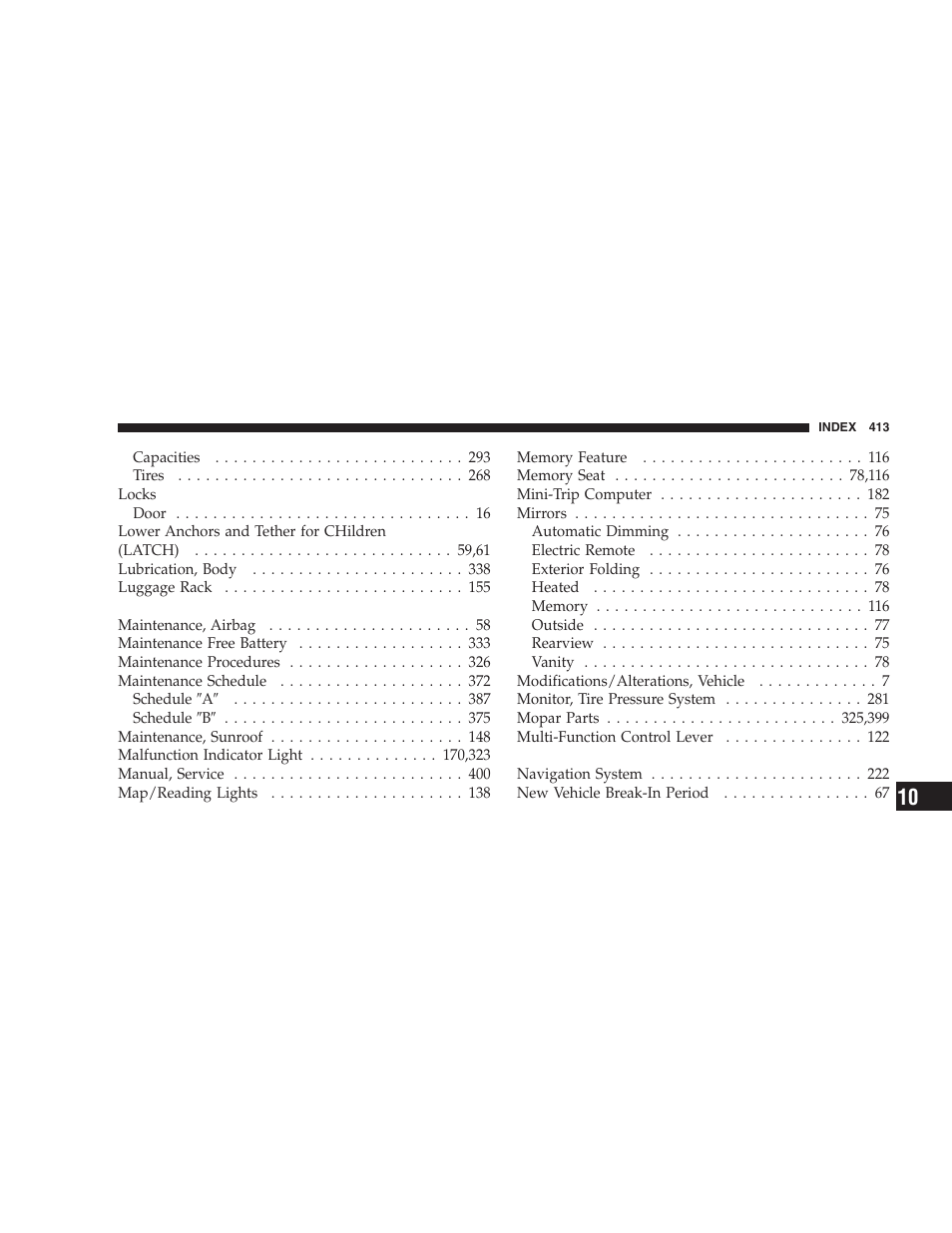 Chrysler 2005 Pacifica User Manual | Page 413 / 420