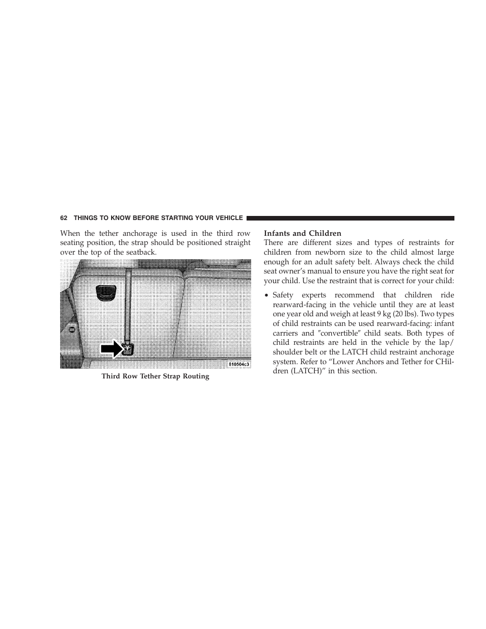 Chrysler 2005 Pacifica User Manual | Page 62 / 420