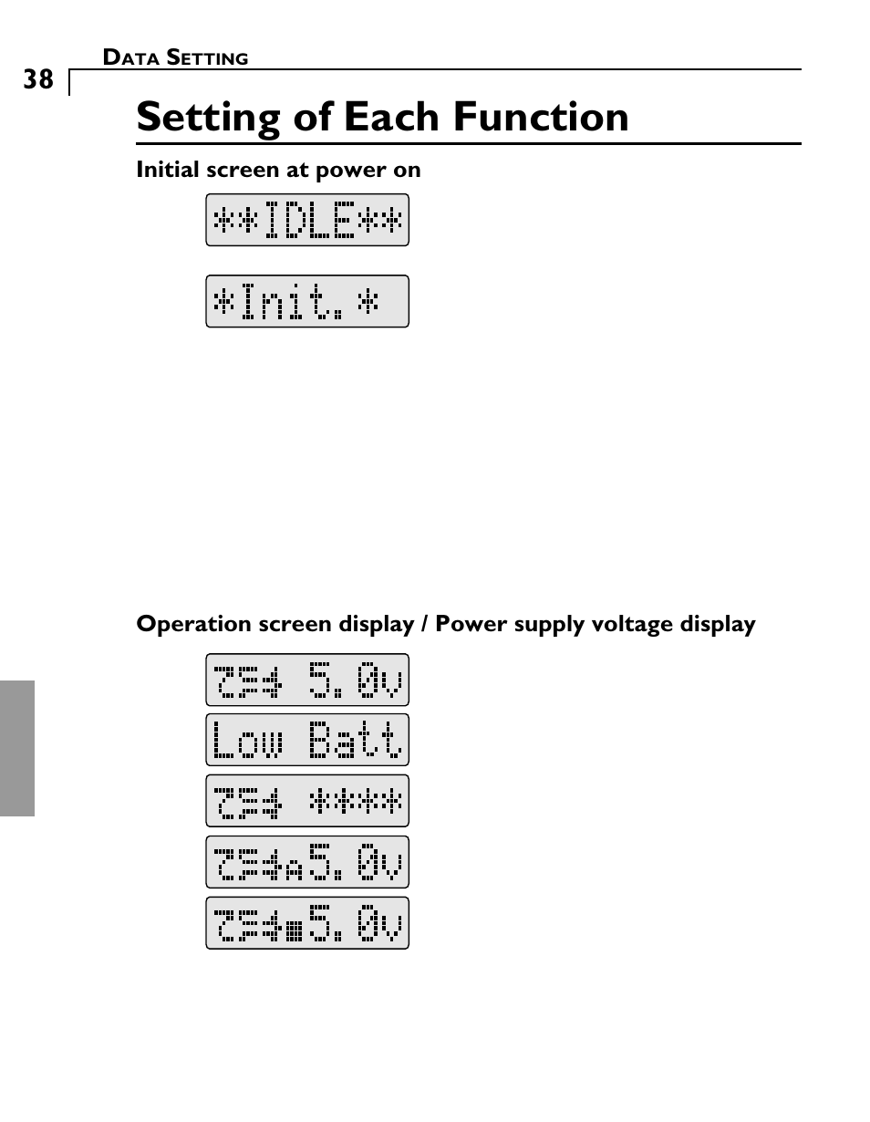 Setting of each function | Futaba GY501 User Manual | Page 37 / 45