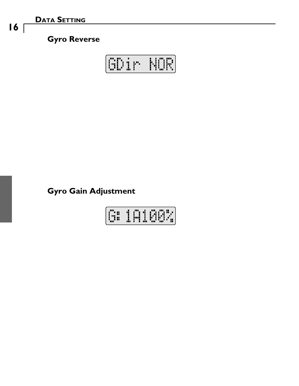 Futaba GY502 User Manual | Page 16 / 43