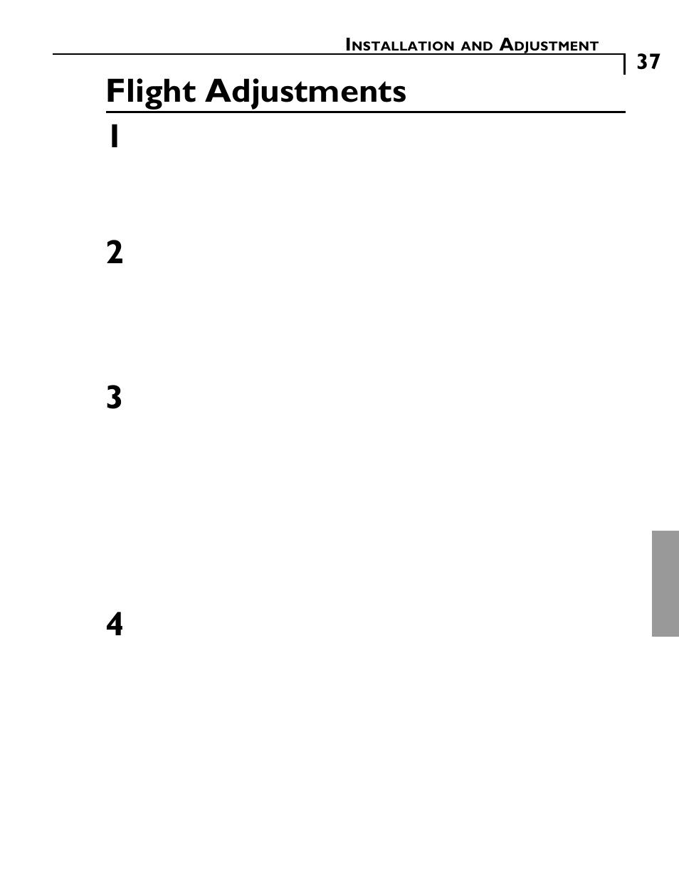 Flight adjustments 1 | Futaba GY502 User Manual | Page 37 / 43