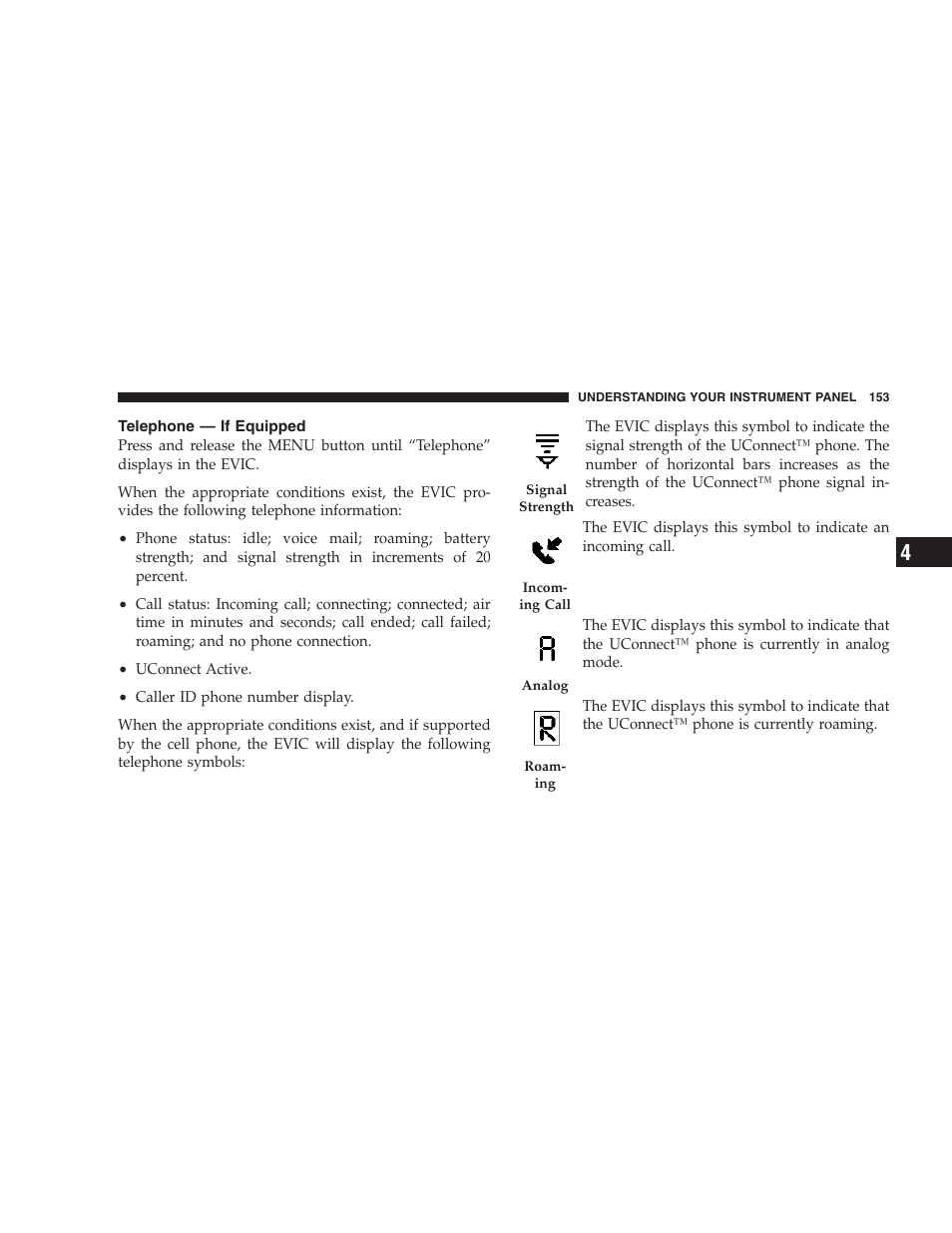 Telephone — if equipped | Chrysler 2007 Sebring Sedan User Manual | Page 153 / 376