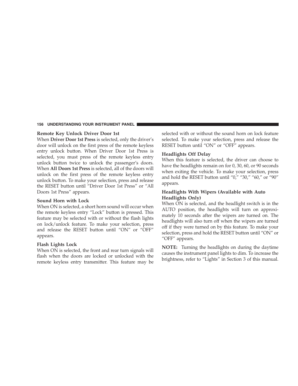 Chrysler 2007 Sebring Sedan User Manual | Page 156 / 376