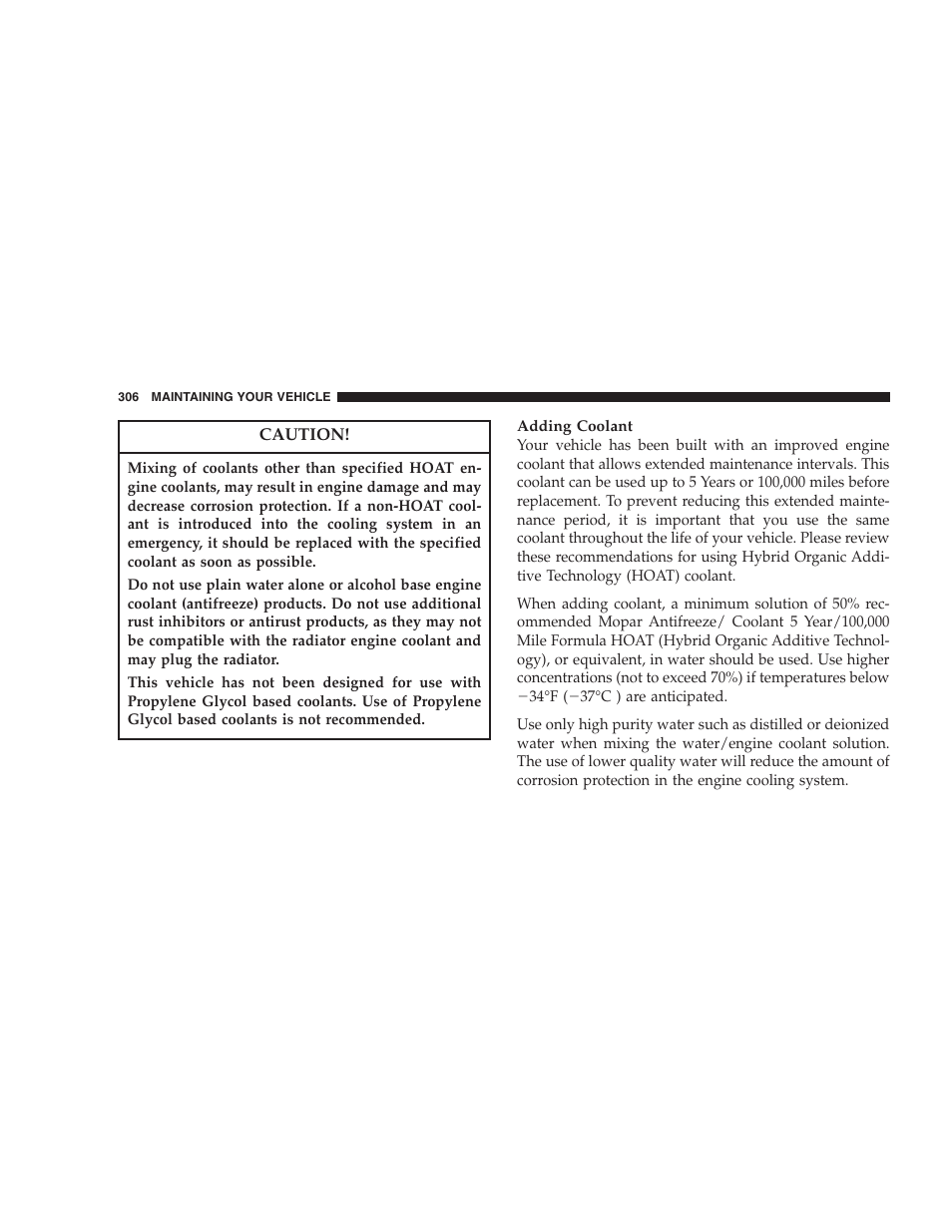 Chrysler 2007 Sebring Sedan User Manual | Page 306 / 376