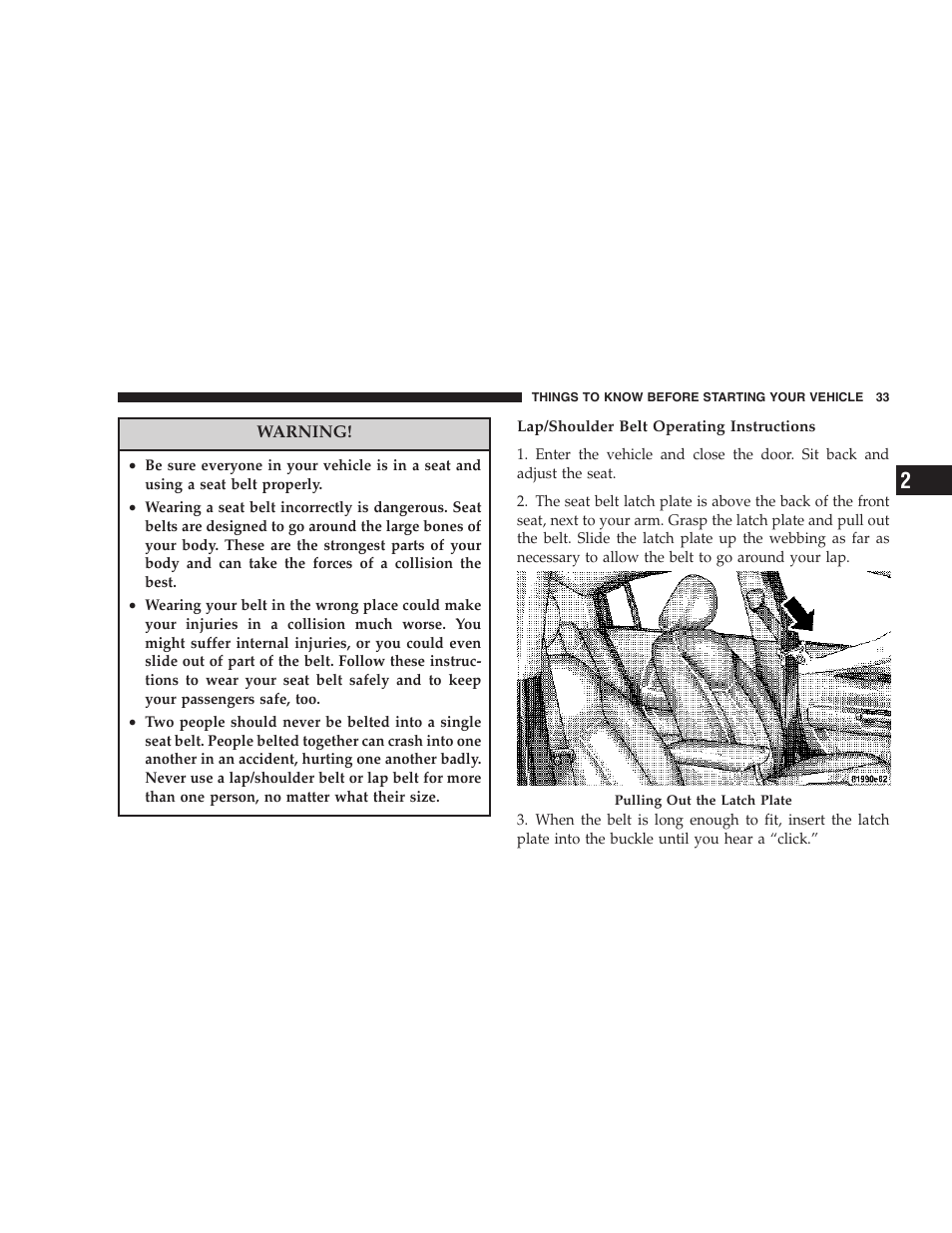 Chrysler 2007 Sebring Sedan User Manual | Page 33 / 376