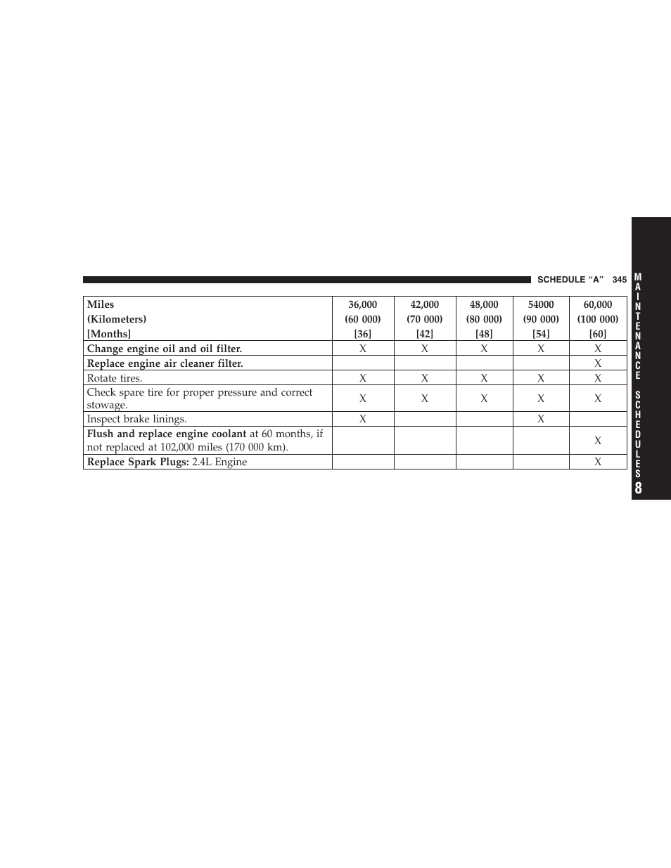 Chrysler 2007 Sebring Sedan User Manual | Page 345 / 376