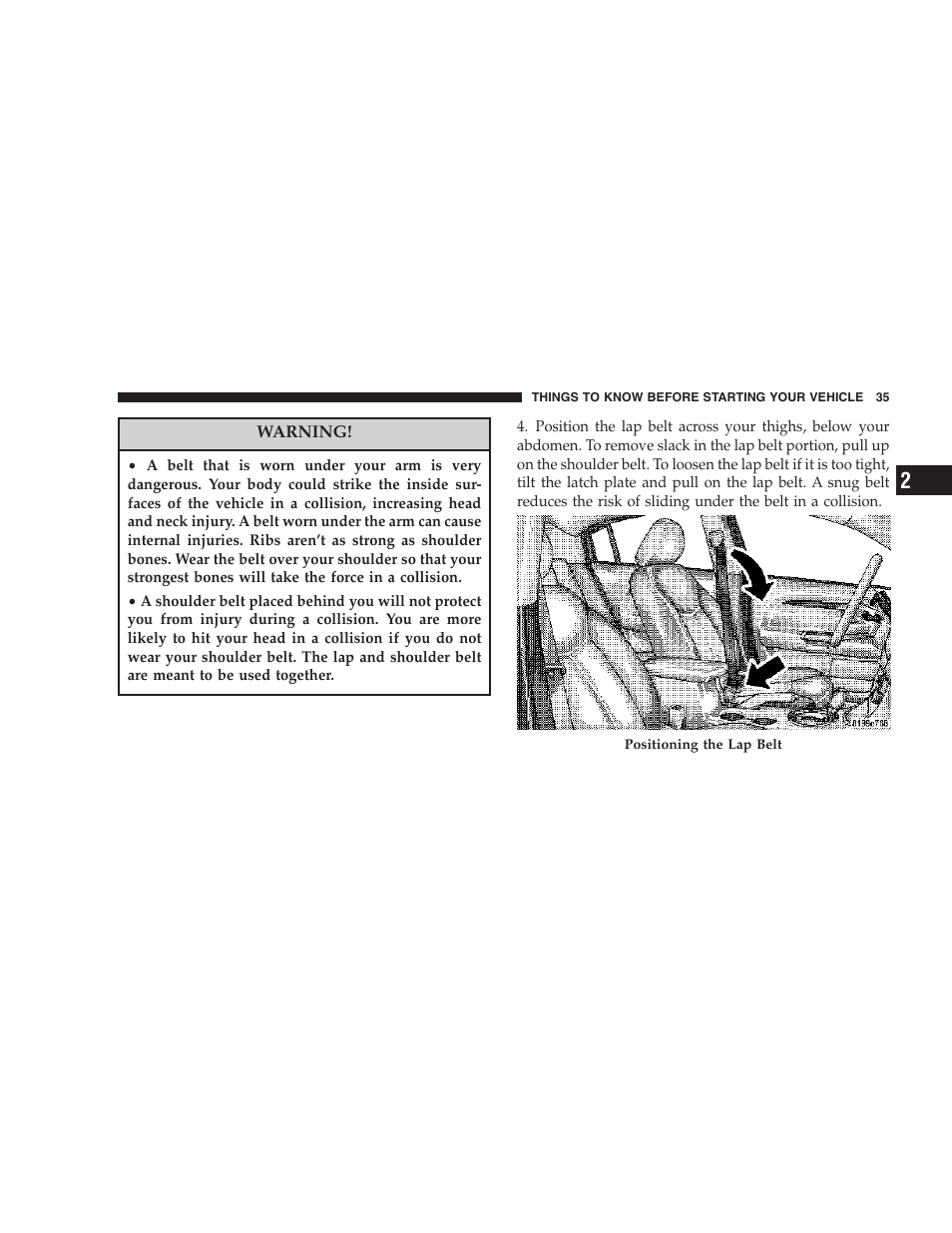 Chrysler 2007 Sebring Sedan User Manual | Page 35 / 376