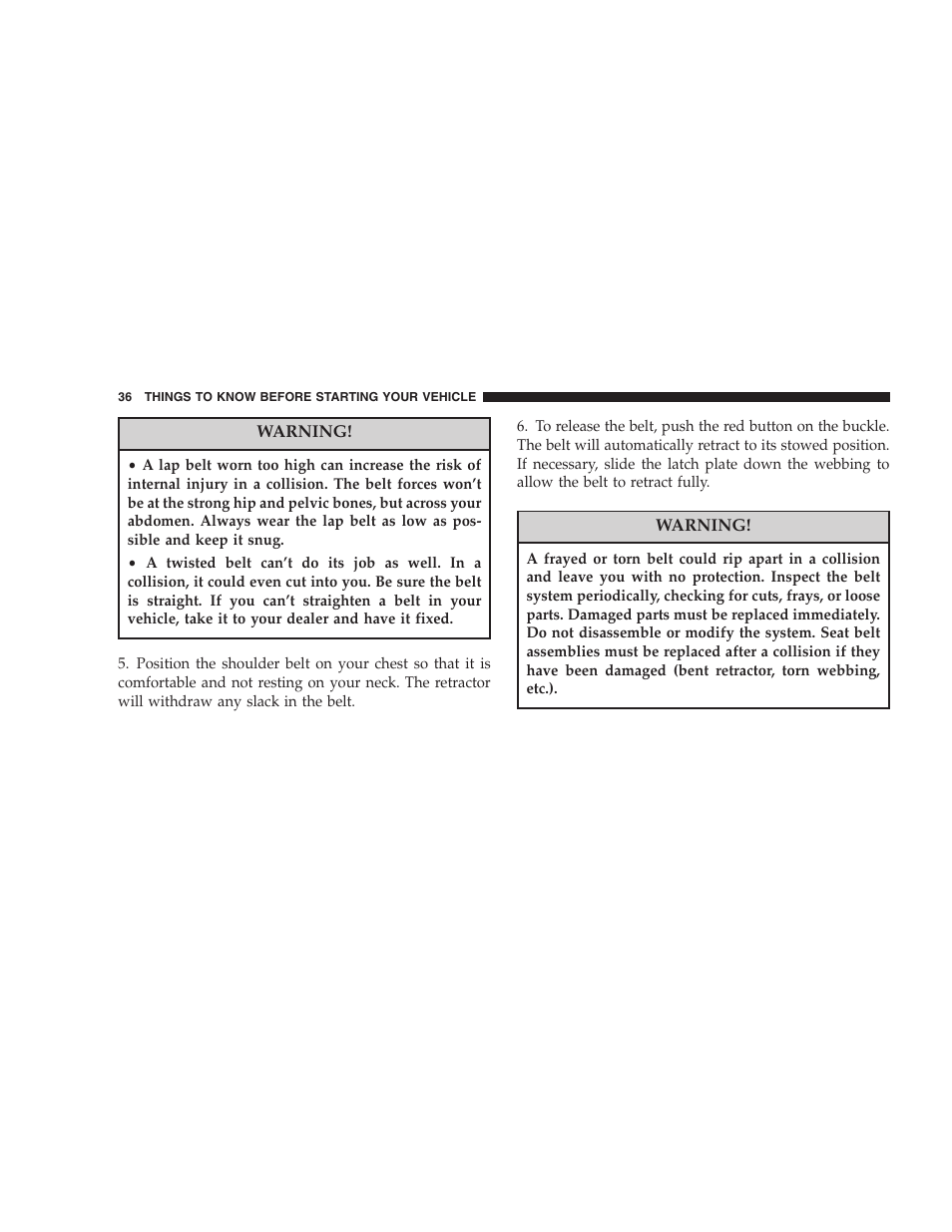 Chrysler 2007 Sebring Sedan User Manual | Page 36 / 376