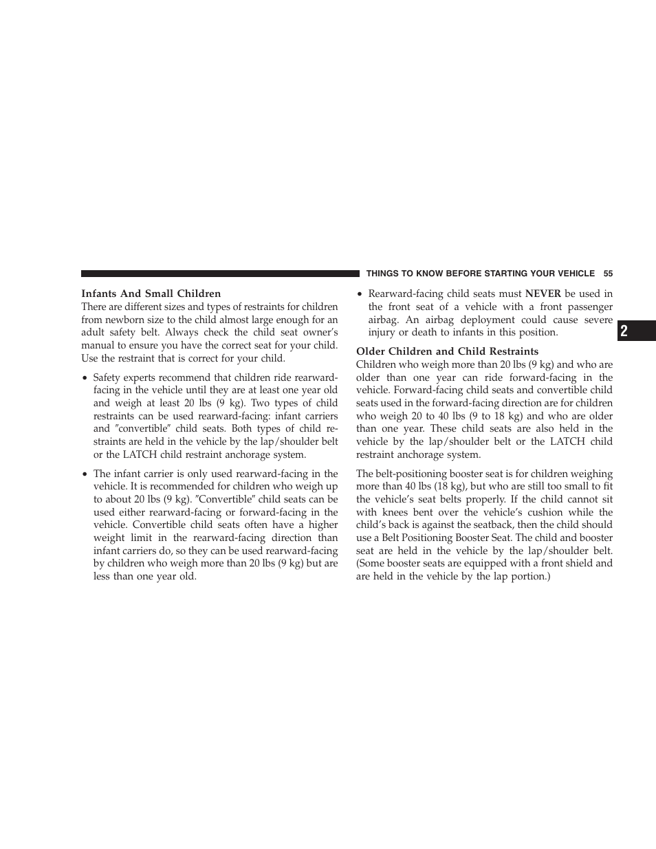 Chrysler 2007 Sebring Sedan User Manual | Page 55 / 376