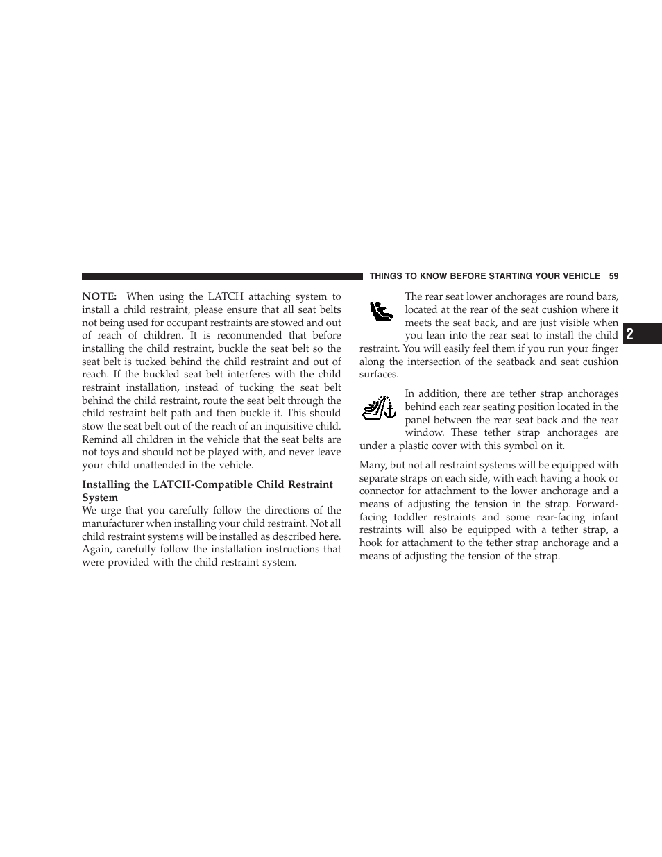 Chrysler 2007 Sebring Sedan User Manual | Page 59 / 376