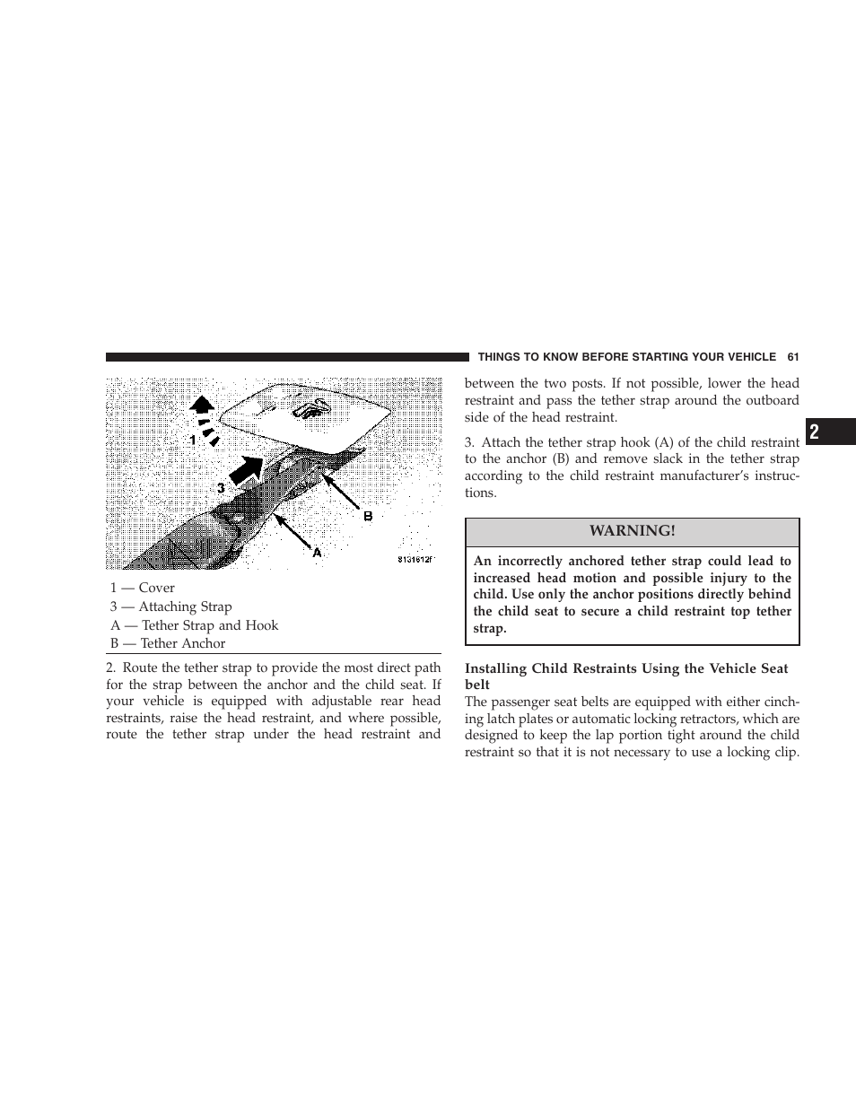 Chrysler 2007 Sebring Sedan User Manual | Page 61 / 376