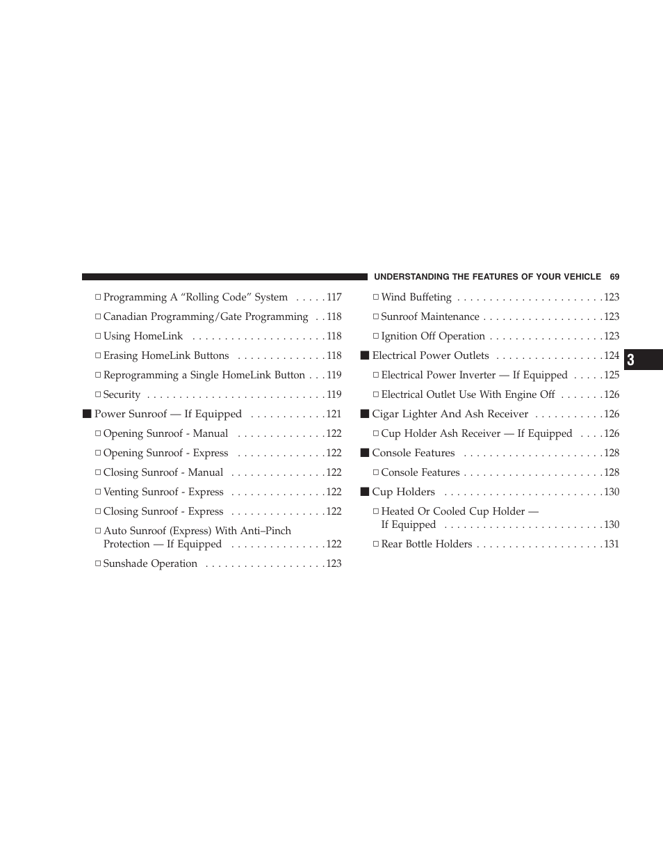 Chrysler 2007 Sebring Sedan User Manual | Page 69 / 376