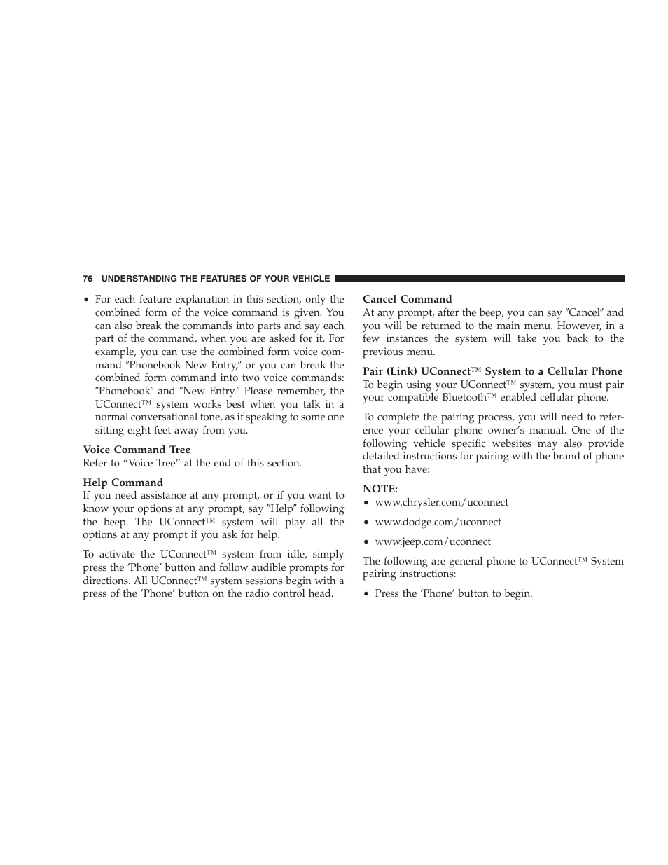 Chrysler 2007 Sebring Sedan User Manual | Page 76 / 376