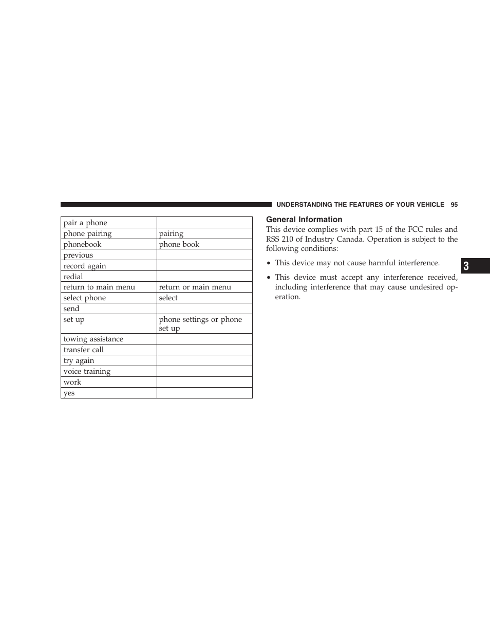 General information | Chrysler 2007 Sebring Sedan User Manual | Page 95 / 376