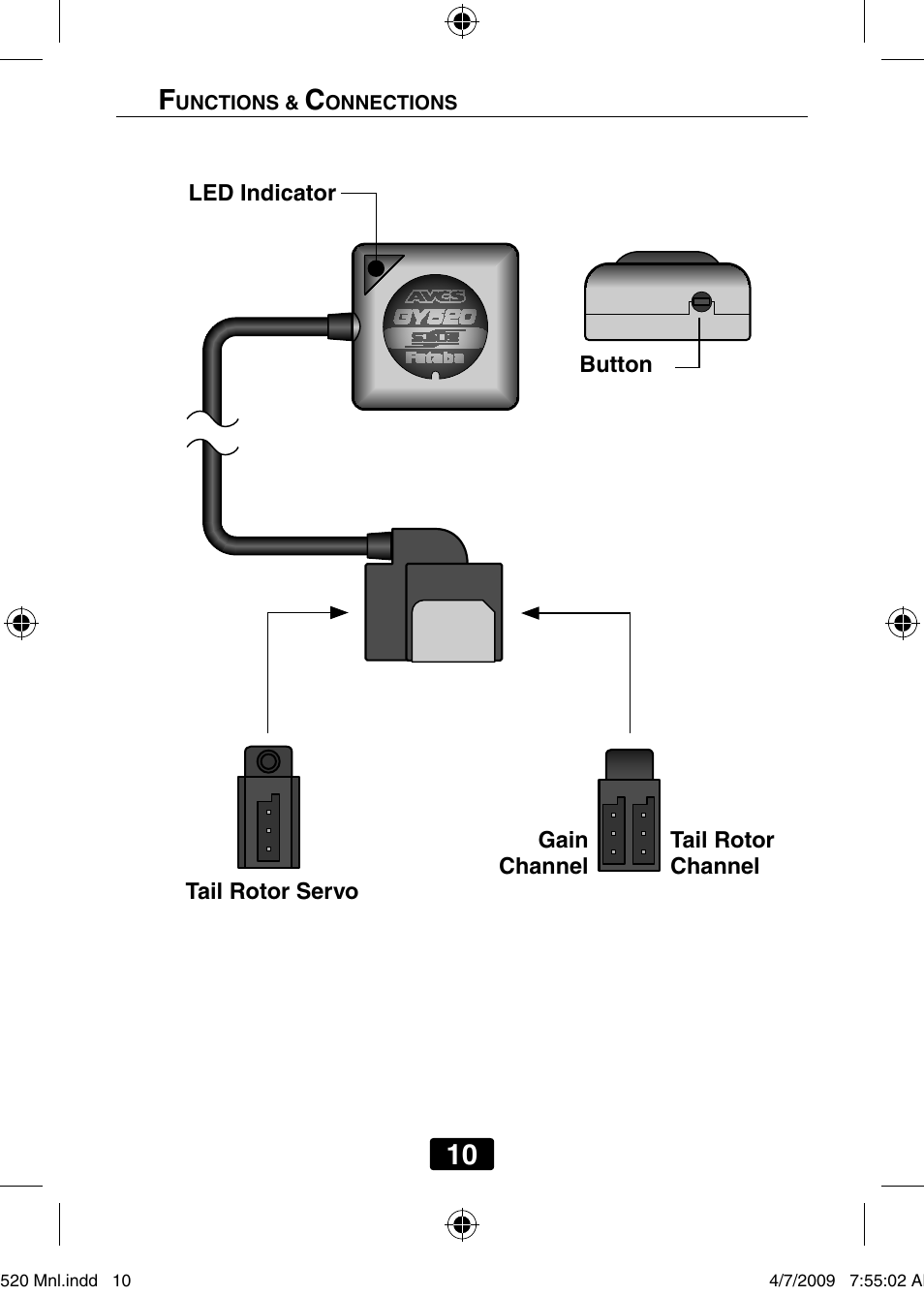 10 f | Futaba GY520 User Manual | Page 10 / 32