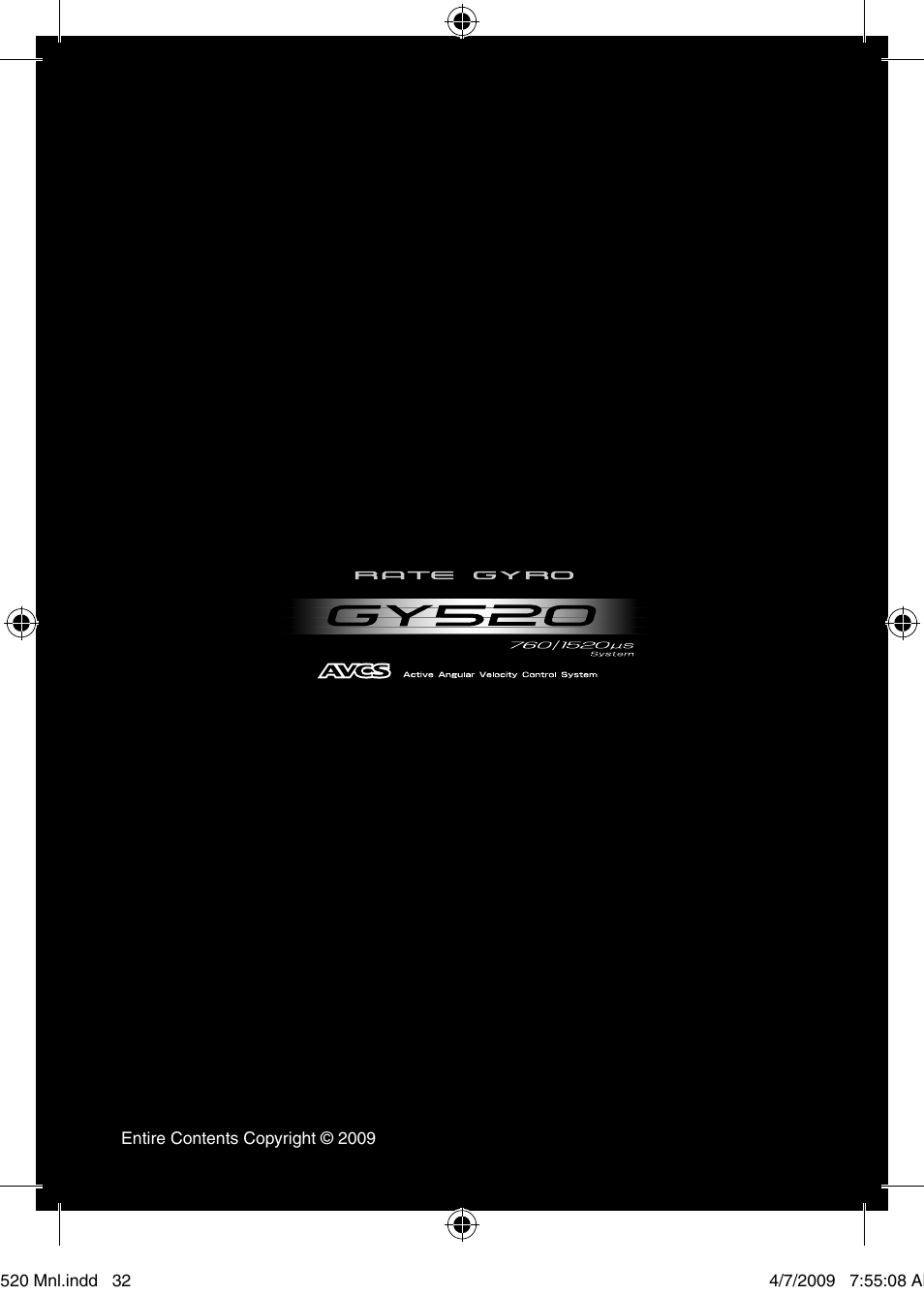 Futaba GY520 User Manual | Page 32 / 32