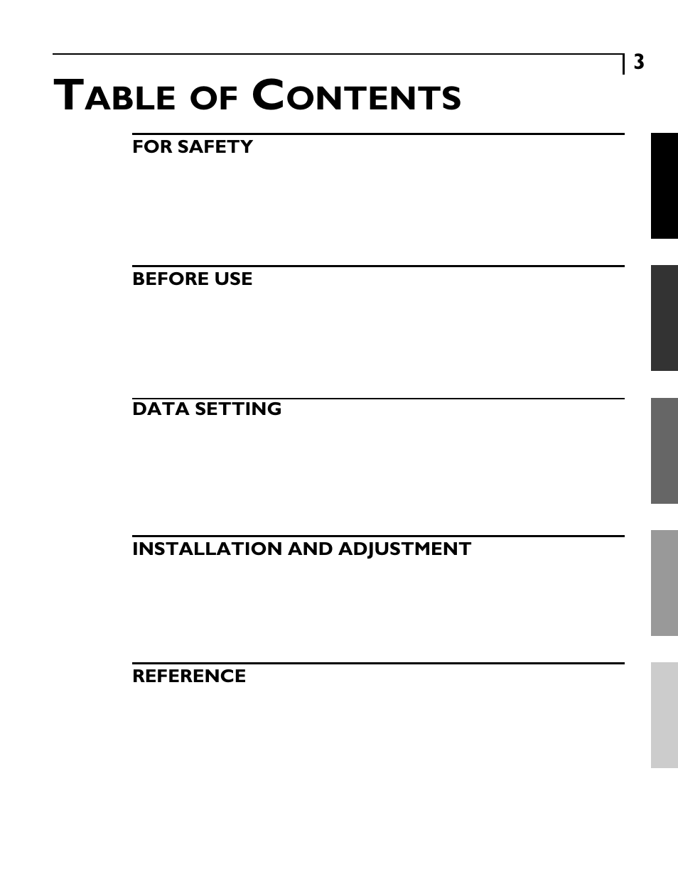 Able, Ontents | Futaba GY601 User Manual | Page 3 / 43