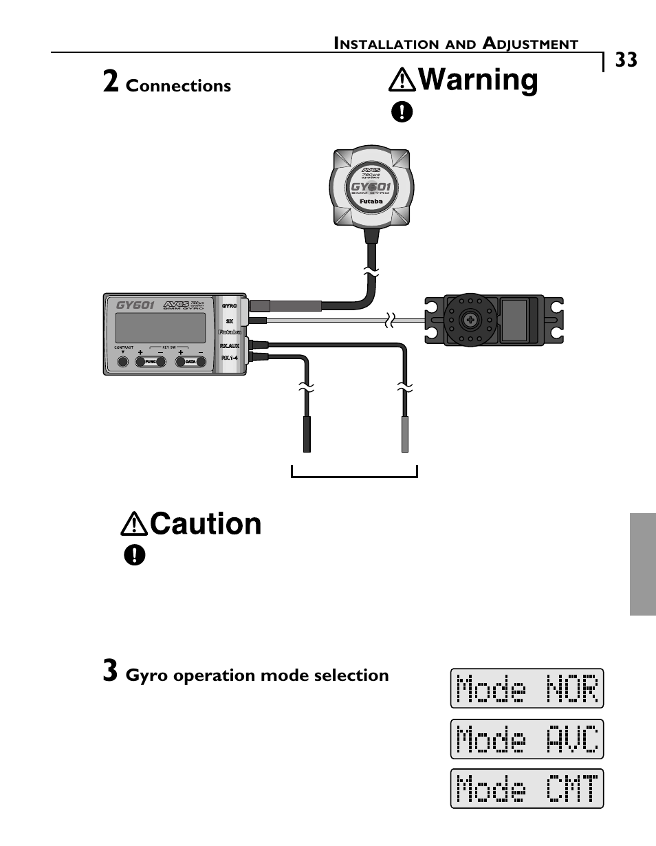 Futaba GY601 User Manual | Page 33 / 43