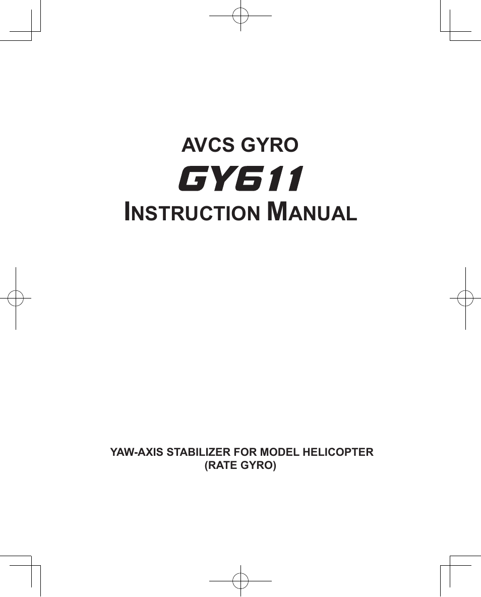 Futaba GY611 User Manual | 43 pages