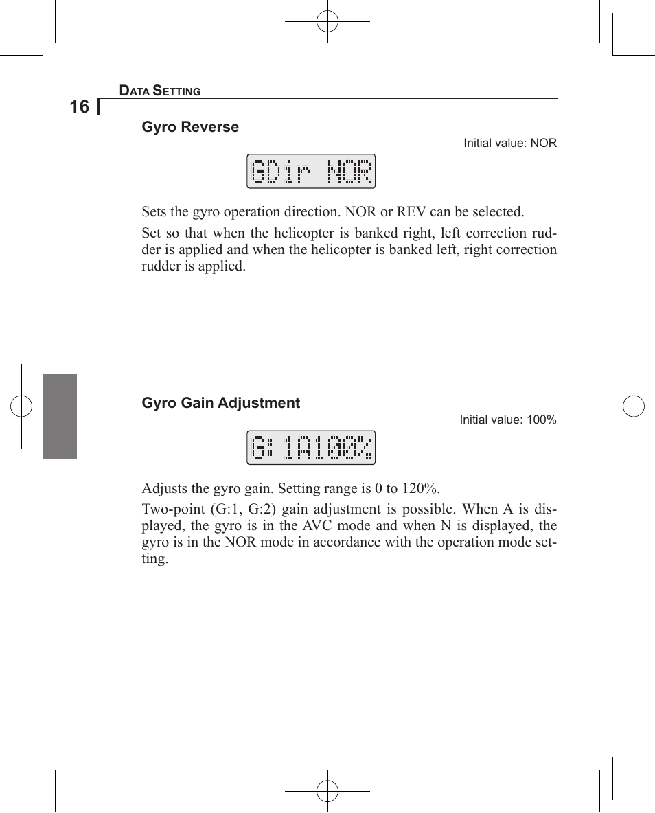 Futaba GY611 User Manual | Page 16 / 43