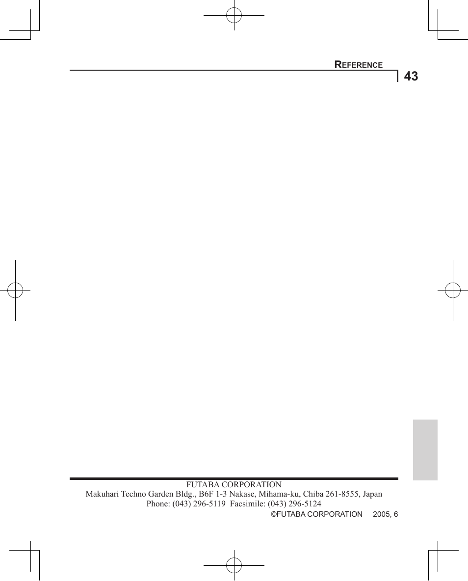 Futaba GY611 User Manual | Page 43 / 43