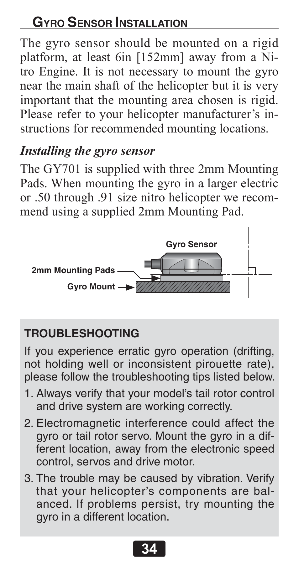 Futaba GY701 User Manual | Page 34 / 79