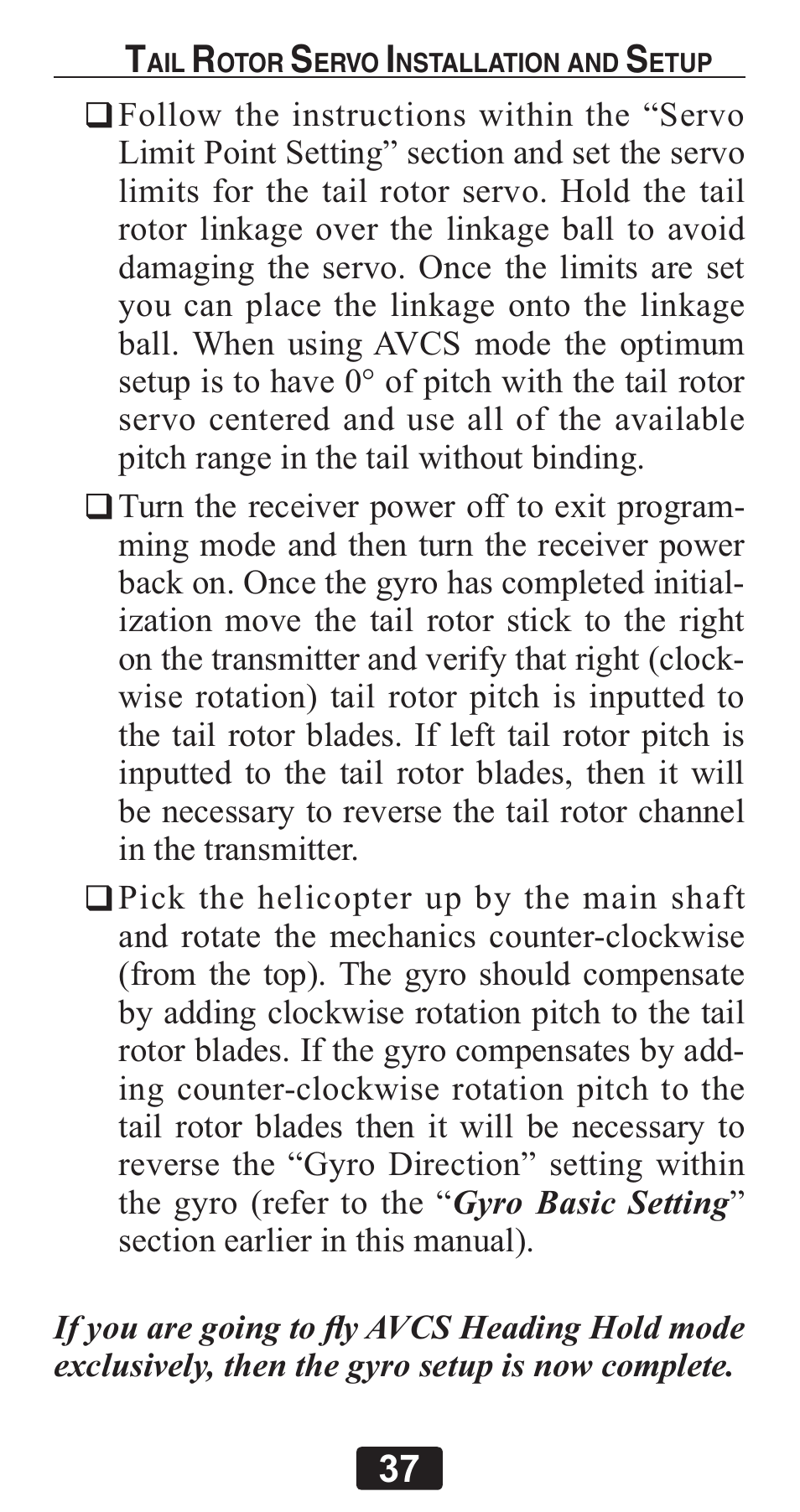 Futaba GY701 User Manual | Page 37 / 79