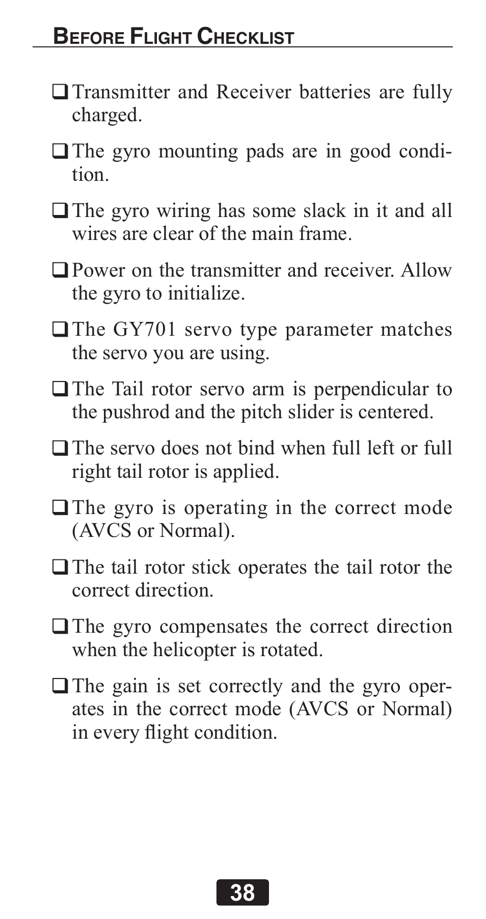 Futaba GY701 User Manual | Page 38 / 79