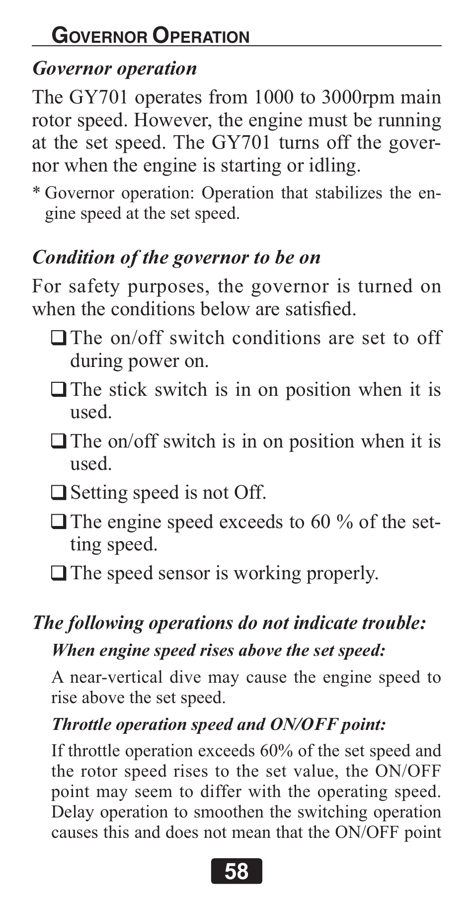 Futaba GY701 User Manual | Page 58 / 79