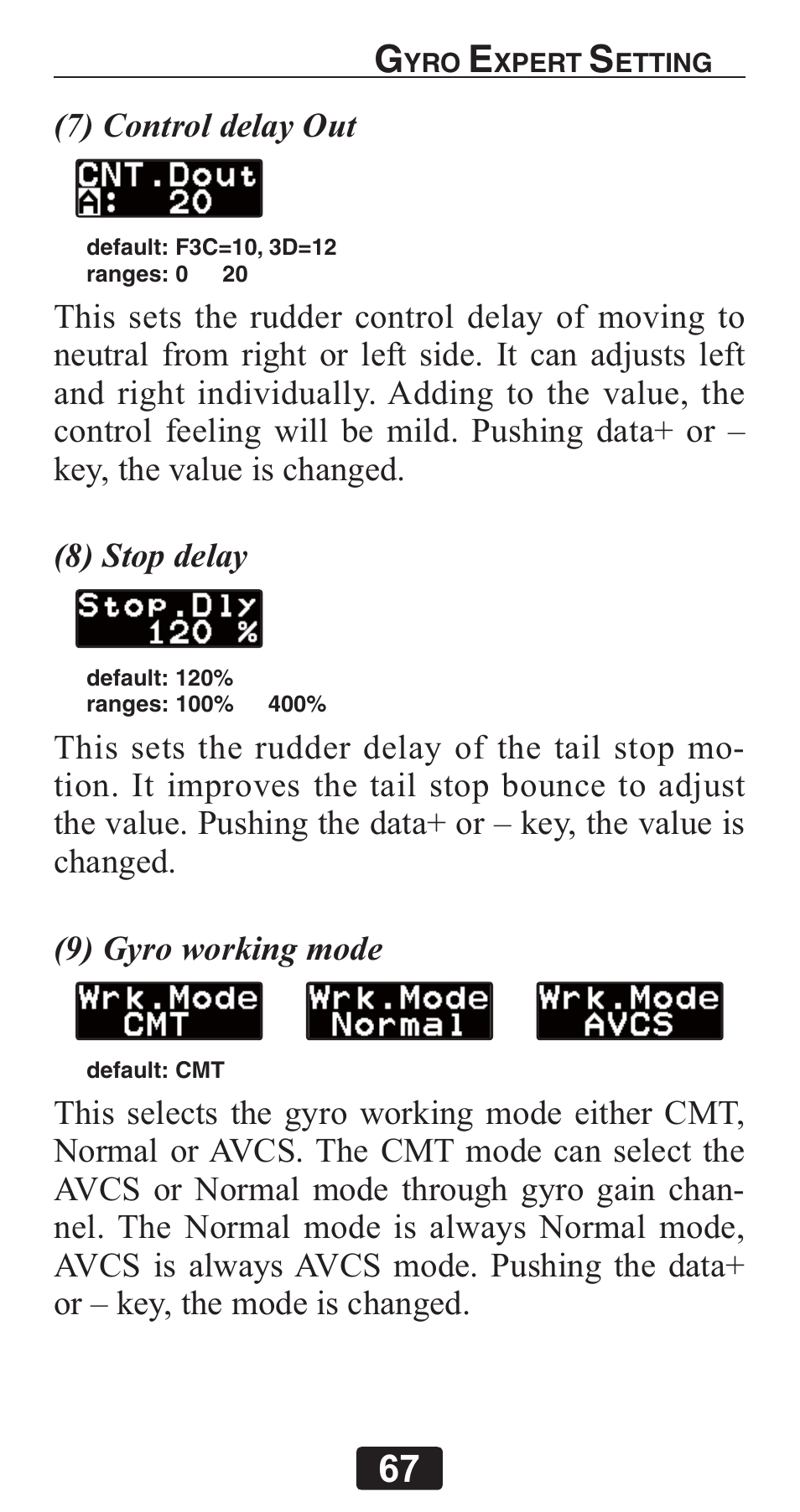 Futaba GY701 User Manual | Page 67 / 79