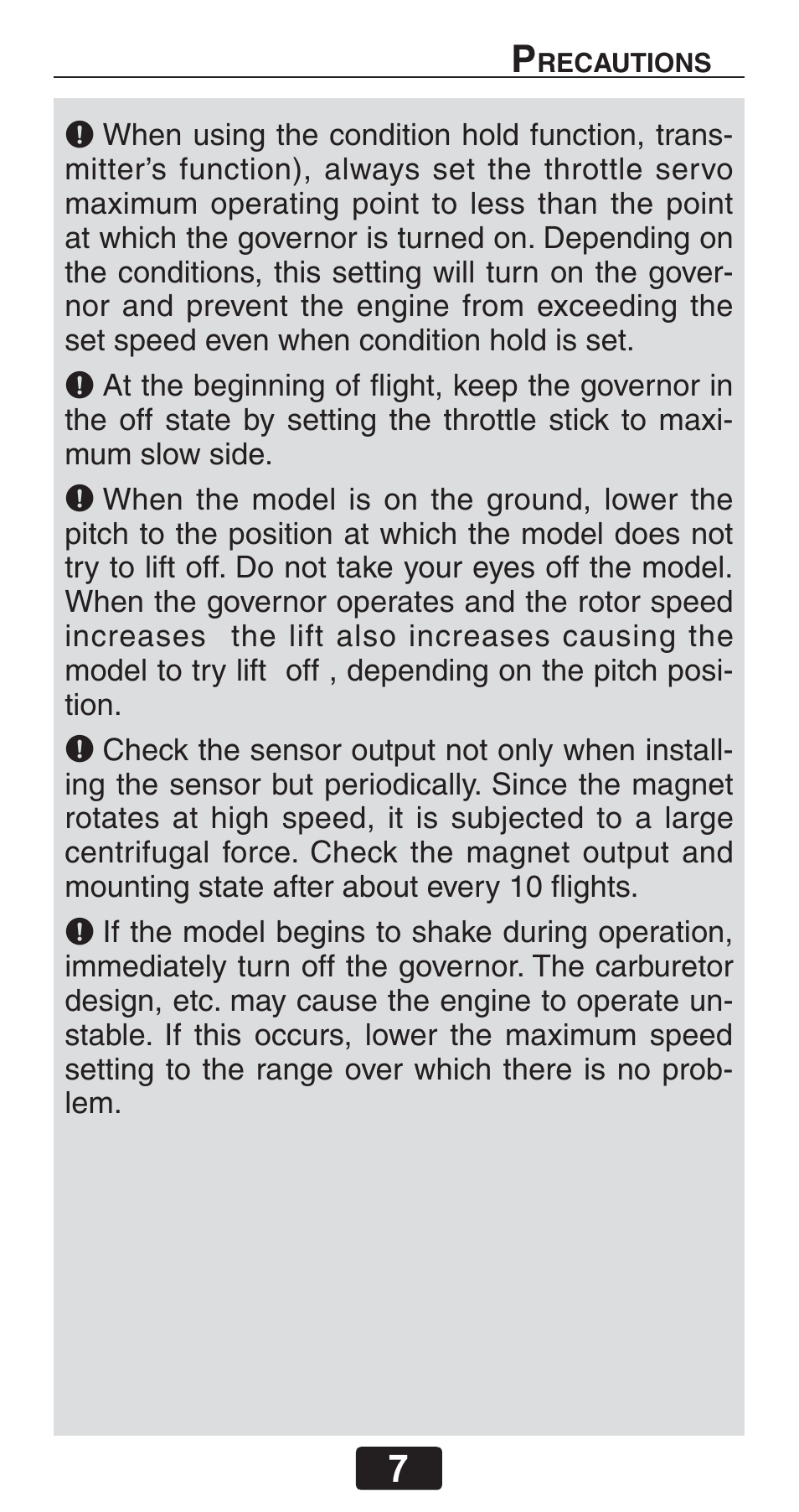 Futaba GY701 User Manual | Page 7 / 79