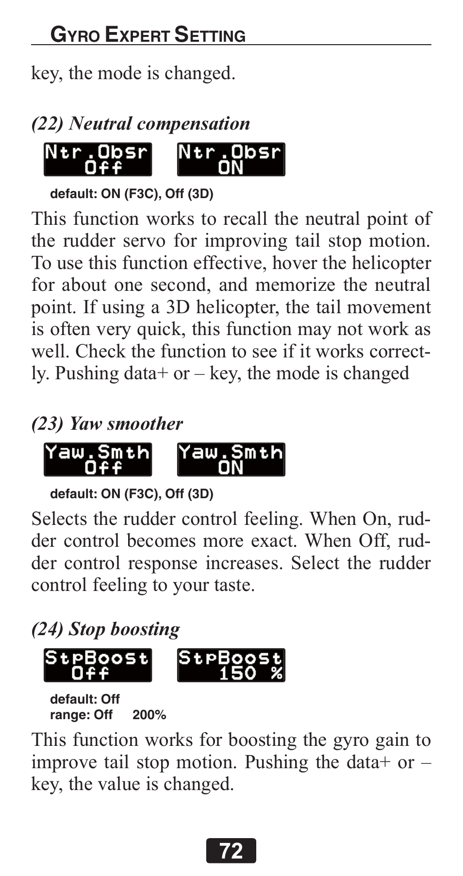 Futaba GY701 User Manual | Page 72 / 79