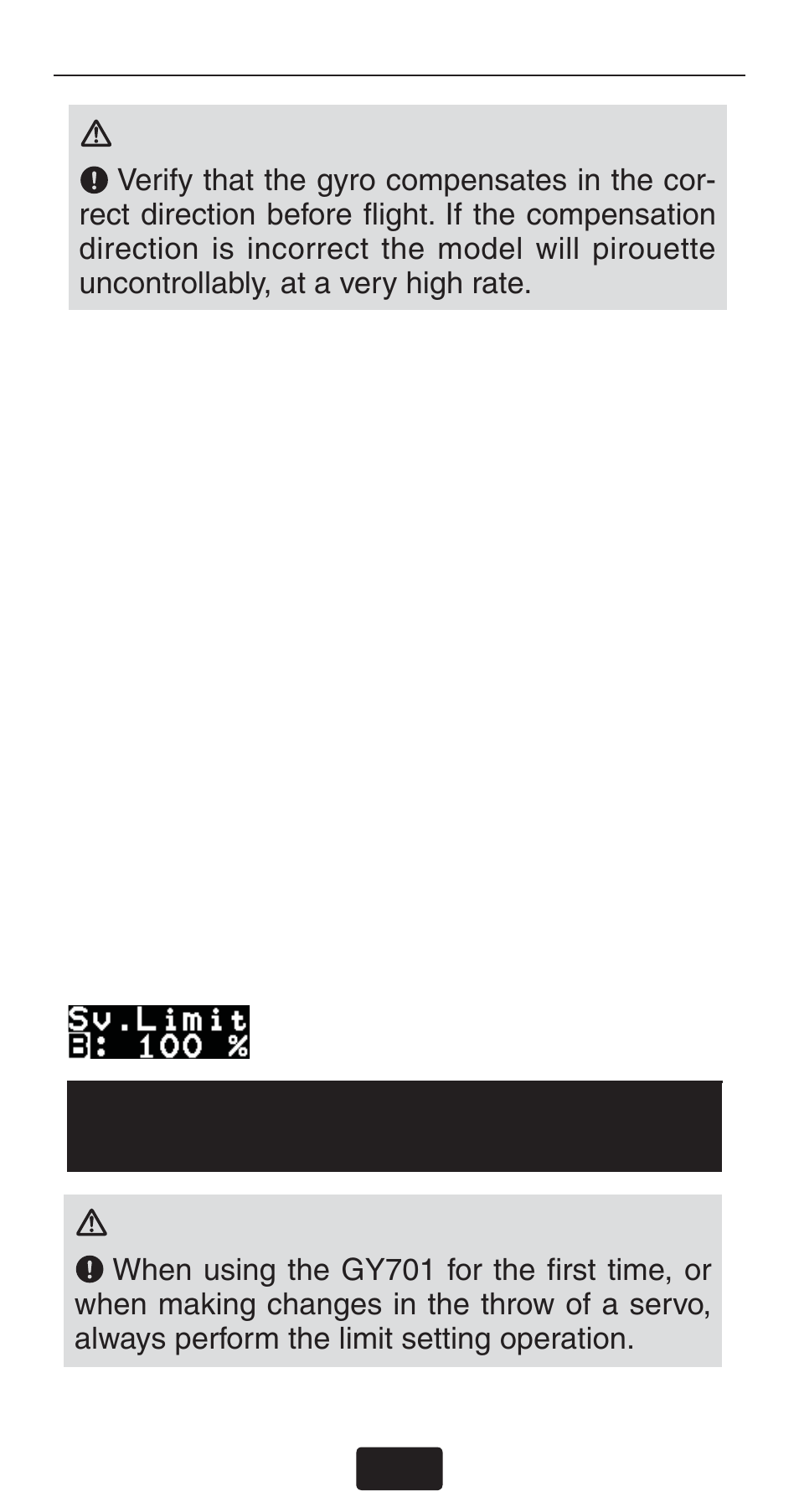 Futaba GY701 Quick Start User Manual | Page 12 / 16