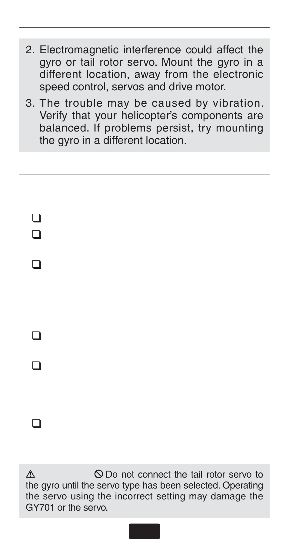 Futaba GY701 Quick Start User Manual | Page 4 / 16